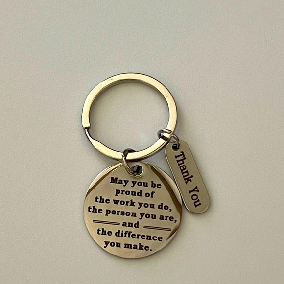Other - NEW Inspirational Silver Gift Keychain